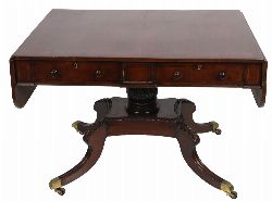 REGENCY PERIOD MAHOGANY SOFA TABLE