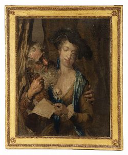 18TH-CENTURY TAPESTRY PANEL, FRAMED