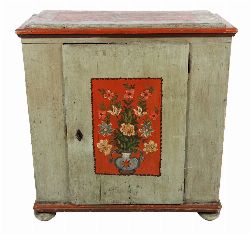 18TH-CENTURY FRENCH PAINTED SIDE CABINET