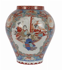 LARGE 19TH-CENTURY JAPANESE IMARI VASE
