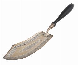 FRENCH SILVER FISH SLICE, PARIS, CIRCA 1860