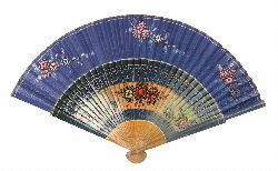 19TH-CENTURY PAINTED FAN