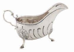 IRISH SILVER SAUCE BOAT, DUBLIN, 1902