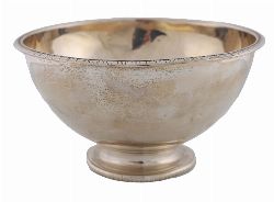 IRISH CRESTED SILVER BOWL
