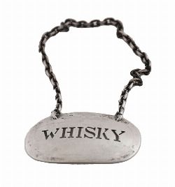 DANISH STERLING SILVER â€œWHISKYâ€ LABEL