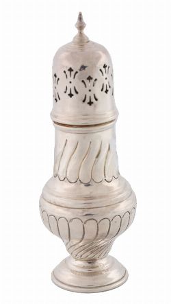 SILVER-PLATED SUGAR CASTER
