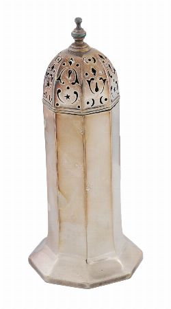 SILVER-PLATED SUGAR CASTER