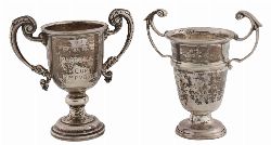 PAIR OF SILVER TROPHIES