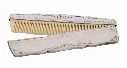 STERLING SILVER-MOUNTED COMB