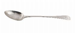 GEORGIAN SILVER BASTING SPOON, LONDON 1802