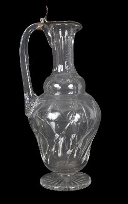 AN EXCEPTIONAL 19TH-CENTURY CUT-CRYSTAL CLARET JUG