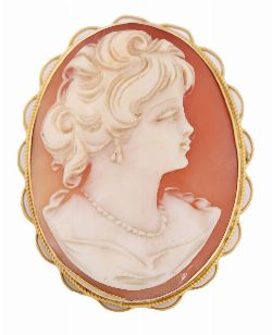 CAMEO PENDANT BROOCH