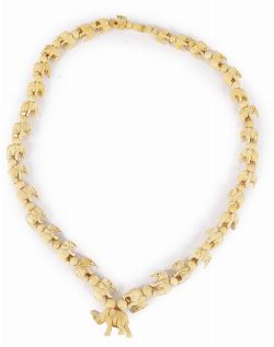 CARVED BONE NECKLACE