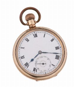 ROLLED GOLD DENNISON CASED POCKET WATCH