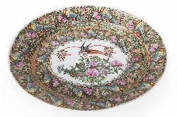 CHINESE POLYCHROME PLATE 