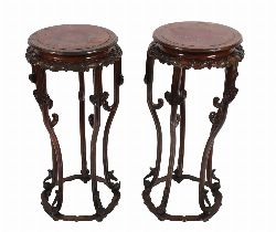 PAIR OF 19TH-CENTURY CHINESE HARDWOOD TABLES