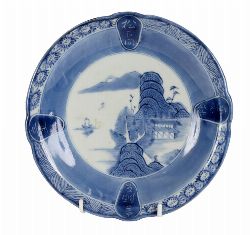 LATE 17TH-CENTURY JAPANESE ARITA BLUE AND WHITE BOWL