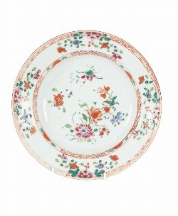 CHINESE FAMILLE ROSE PLATE