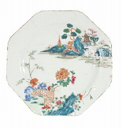 CHINESE FAMILLE ROSE PLATE