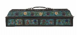 CHINESE QING CLOISONNÃ‰ ENAMEL AND BRONZE CENSER