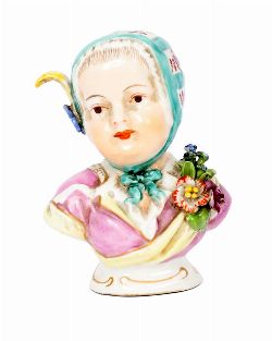 19TH-CENTURY PORCELAIN BUST (VIENNA SCHOOL)