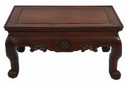 19TH-CENTURY CHINESE HARDWOOD LOW TABLE
