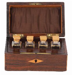 19TH-CENTURY FRENCH ROSEWOOD PERFUME BOX