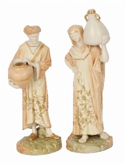 EARLY 20TH-CENTURY ENGLISH ROYAL WORCESTER PORCELAIN FIGURES