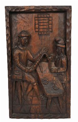 19TH-CENTURY DUTCH CARVED WOOD PANEL