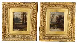PAIR OF 19TH-CENTURY IRISH SCHOOL LANDSCAPES, CIRCA 1880, SIGNED T. KING