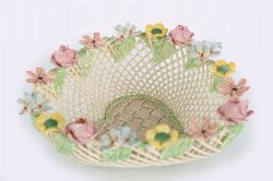 BELLEEK WOVEN BASKET