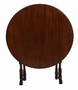 VICTORIAN MAHOGANY SNAP-TOP YACHT TABLE