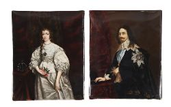 PAIR OF 19TH-CENTURY KPM PORTRAIT PLAQUES