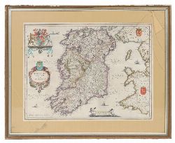 A SET OF BLAEU MAPS OF IRELAND AND THE FOUR PROVINCES, 17TH - CENTURY