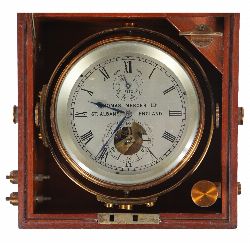 LATE 19TH-CENTURY MARINE CHRONOMETER BY THOMAS MERCER, ST. ALBANS