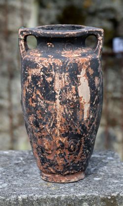 CONTEMPORARY TERRACOTTA AMPHORA-FORM GARDEN URN