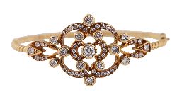 18CT GOLD DIAMOND BANGLE