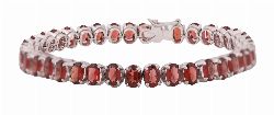 GARNET TENNIS BRACELET