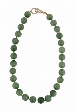 NATURAL JADE BEAD NECKLACE