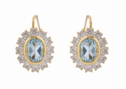 PAIR OF 18CT GOLD OVAL EARRINGS