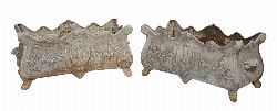 PAIR OF 19TH-CENTURY CAST-IRON JARDINIÃˆRES
