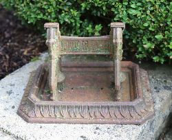 19TH-CENTURY CAST-IRON BOOT SCRAPER