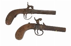 TWO 19TH-CENTURY PERCUSSION POCKET PISTOLS