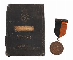 IRISH EMERGENCY PERIOD MEDAL AND SEAMAN'S DOCUMENTS