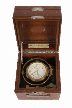 HAMILTON MARINE CHRONOMETER WATCH IN CASE