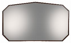 EDWARDIAN MAHOGANY WALL MIRROR
