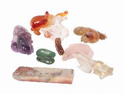 COLLECTION OF CHINESE HARDSTONE CARVINGS