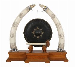 LATE 19TH CENTURY ORIENTAL BRONZE GONG