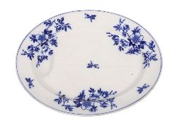 LARGE 19TH-CENTURY ENGLISH BLUE AND WHITE TRANSFER-PRINTED CHARGER
