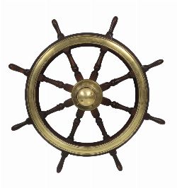  LATE 19TH CENTURY SHIP'S WHEEL
